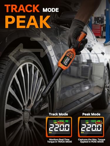Matework Digital Torque Wrench 1/2" Drive | 8.5-160 ft.lb | ±1% High Accuracy | Buzzer and LED Alert | 3-Mode & 5-Unit Switch, 8PCS Digital Torque Wrench Set for Motorcycle, Car Maintenance - size: 1/2-Inch (8.5-160 ft·lb)
