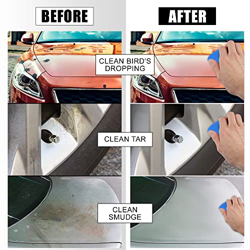 X AUTOHAUX Car Clay Bar Wash Mud Blue 100g Detailing Cleaning Polishing Tool for Cleaning Cars RV Boats Bus Coating - color: Blue