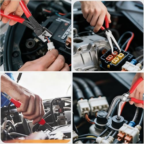 5Pcs Electrical Disconnect Pliers Set – Automotive Terminal Removal Tool Kit for Cars, Fuel Line Disconnect Tool-Quick-Release Car Truck Repair - color: 7pcs
