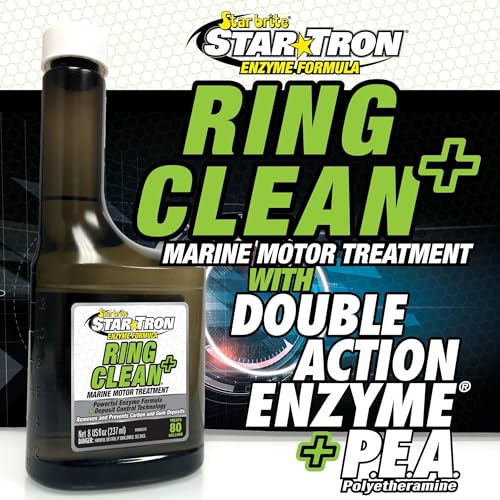 Star Brite Star Tron Ring Clean Plus Deposit Control - Cleans Injectors, Valves, & Entire Engine to Restore Power & Efficiency - 16 OZ Treats 160 Gallons (095616) - style: 8 Ounce