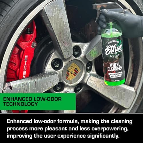 Ethos Wheel Cleaner - Car Wheel Cleaner Spray - Rim Cleaner Spray Brake Dust, Iron Remover - Color Change Technology - Professional Strength Formula (16 oz (2Pack)) - color: 16 oz (2-Pack)