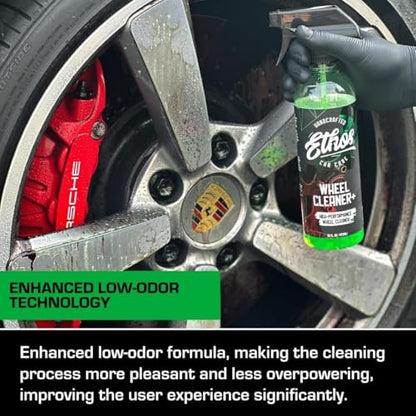 Ethos Wheel Cleaner - Car Wheel Cleaner Spray - Rim Cleaner Spray Brake Dust, Iron Remover - Color Change Technology - Professional Strength Formula (16 oz (2Pack)) - color: 16 oz (2-Pack)