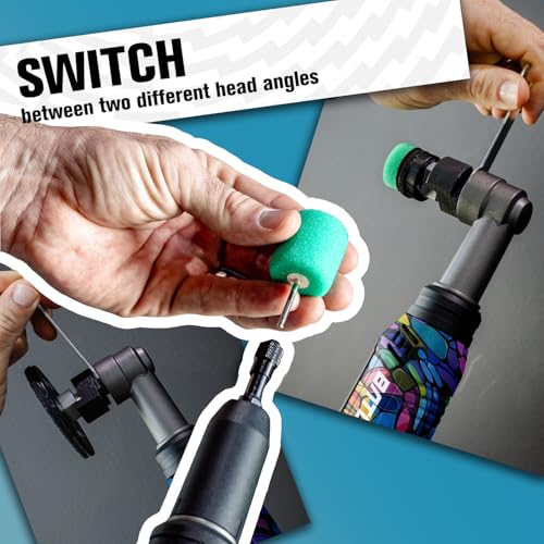 BATOCA S6 Mini Cordless Polisher for Car Detailing 2x2.0Ah Batteries, 0mm Rotary Buffer, 12mm Dual Action Polisher 1-3 Inch, 2 Different Speeds Heads Systems, 4.2k-21k or 1-5k RPM Graffiti Style - size: Graffiti Style with 2 batteries