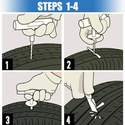 Tire Plugs Heavy Duty (4", 150pcs).Tire Repair Strings for Puncture Repair are Suitable for Tubeless Tires Car, Light Truck, Motorcycle, ATV, UTV. etc.…