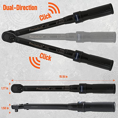 3/8" Drive 100-500 in-lb Click Tech Torque Wrench - size: 3/8" DR. 100-500 in-lb