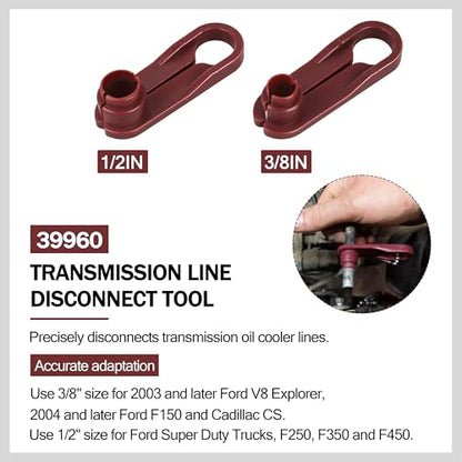 39960 For Ford Transmission Oil Cooler Transmission line disconnect tool 2-Pcs