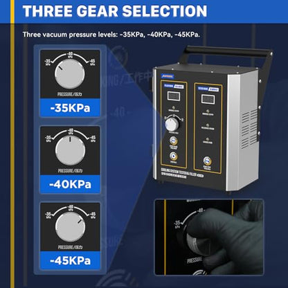 AUTOOL Coolant Pressure Tester Kit, Coolant Vacuum Refill Kit Radiator Cooling System Pressure Tester Kit, Vacuum Fill Coolant Tool, Vacuum Leak Tester