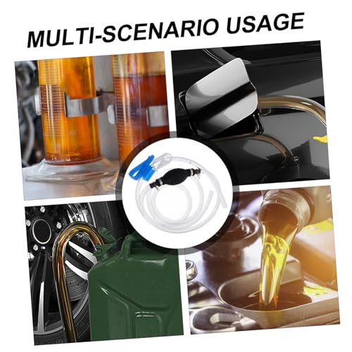 MAGICLULU 1 Set Hand Gas Pump Siphon Kit Manual Siphon Hose for Gas Fuel Transfer Durable Oil Pump for Automotive Motorcycle Applications No Power Needed