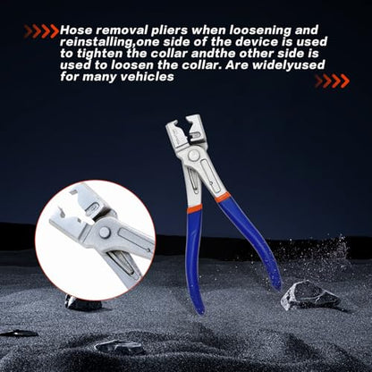 Clic R Hose Clamp Pliers Heavy Duty European Vehicle Car Tool | Fully electroplated Clic-R clamp pliers for European vehicle fuel line and coolant hose clamp service - color: Clic-r Plier