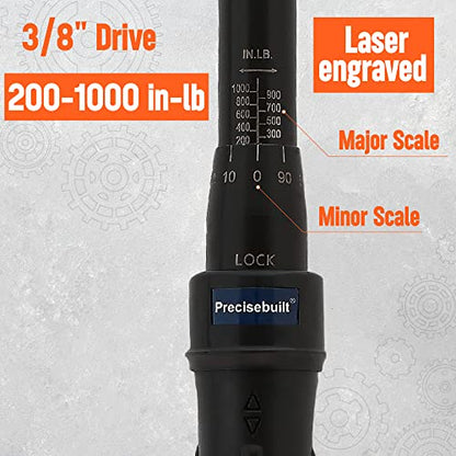 3/8" Drive 200-1000 in-lb Click Tech Torque Wrench - size: 3/8" DR. 200-1000 in-lb