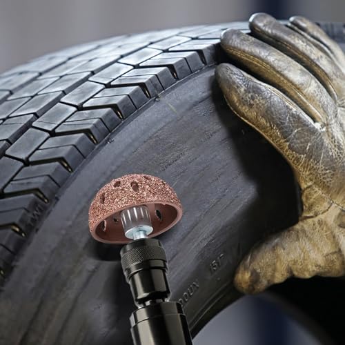 Tire Repair Patch Tools, Include 2500rpm Heavy Duty Low Speed Tire Buffer, Tire Buffing Wheels 42 mm 55mm, Tire Patch Roller Scraping Cutter