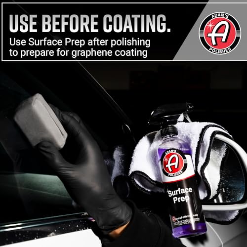 Adam's Polishes Surface Prep (4oz) - A Surface Cleanser Spray for Auto Paint Prep to Apply Any Ceramic Coating, Car Wax, or Spray Sealant | Use After Clay Bar, Car Wash & Orbital Polisher Treatment - size: 4 Fl Oz (Pack of 1)