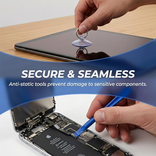 Spudger Pry Tool Kit 9 Piece Opening Tool, Plastic & Metal Spudger Tool Kit, Ultimate Prying & Open Tool for iPhone, Laptop, iPad, Cell Phone, MacBook, Tablet, Computer, Electronics Repair