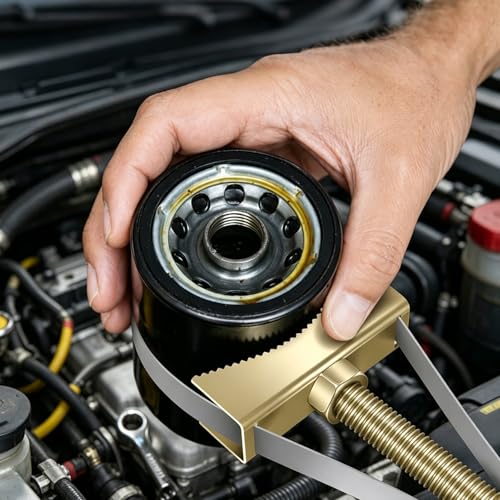 Heavy Duty Oil Filter Wrench | Adjustable Strap, Removal Tool