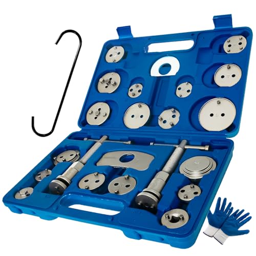 SIXIWANZI Brake Caliper Tool Heavy Duty Brake Caliper Compression Tool Blue 24pc - color: BLUE