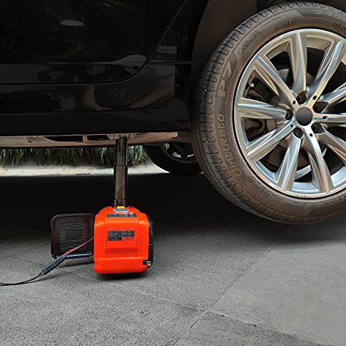 E-HEELP Electric Car Jack 5Ton 12V Kit Hydraulic (Lifting Range: 6.1~17.7 inch) with Inflator Electric Jack for Car SUV Sedan MPV Change Tires Garage Repair Emergency Kit