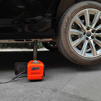 E-HEELP Electric Car Jack 5Ton 12V Kit Hydraulic (Lifting Range: 6.1~17.7 inch) with Inflator Electric Jack for Car SUV Sedan MPV Change Tires Garage Repair Emergency Kit