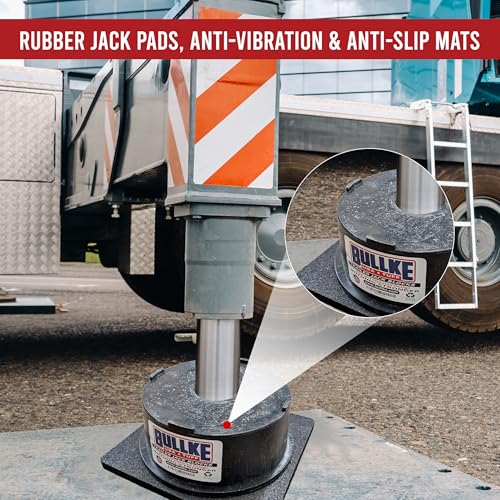 USA Made RV Leveling Jack Flex Pads 9" – Heavy-Duty Rubber Jack Pads for Camper & Trailer – Non-Slip, Shock-Absorbing Stabilizer Mats – Prevent - size: 9" (1-pack)