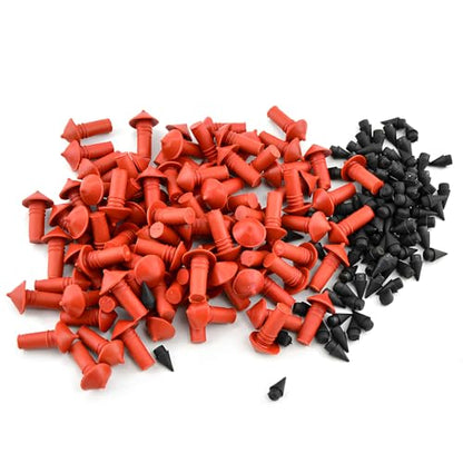 90 PCS Mushroom Tire Plugs Kit, Mushroom-Shaped Rubber Car Tyre Repair Insert Plugs with 90 Pins, Practical Tire Rapid Plug Replacement Parts for Cars SUVs Motorcycles