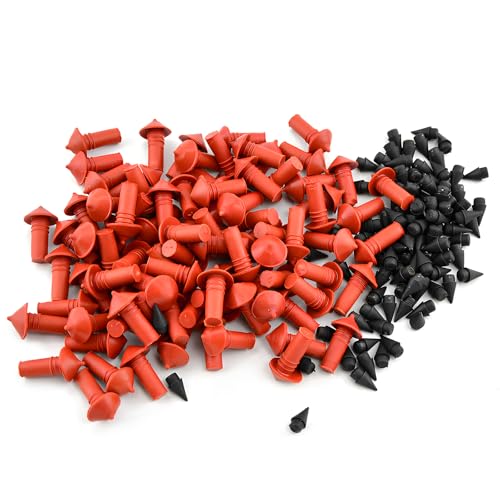 90 PCS Mushroom Tire Plugs Kit, Mushroom-Shaped Rubber Car Tyre Repair Insert Plugs with 90 Pins, Practical Tire Rapid Plug Replacement Parts for Cars SUVs Motorcycles
