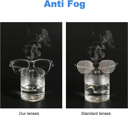 Stylish Safety Glasses Goggles for Women Girls Anti-fog Glasses Protective Eyewear Clear Glasses - color: Clear