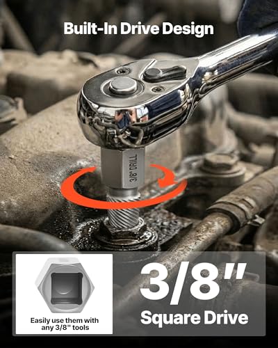 VEVOR 27Pcs Screw Extractor Set Hex Head Multi-Spline Easy Out Bolt Extractor Tool, CR-MO Steel Heavy Duty EZ Out Rounded Screw Remover, Adapters - size: 27 PCS