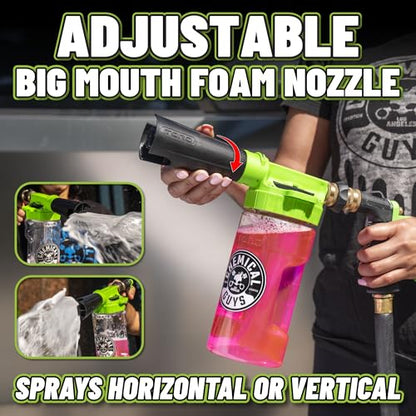 Chemical Guys, 10-Piece Arsenal Builder Car Wash Kit with Foam Gun, 16 oz | Foam gun, bucket and three 16 oz care chemicals, works off any garden hose for thick, gentle, scratch-free suds - style: KIT