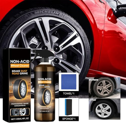 1set Wheel Blaze Cleaner, Wheelblaze Wheel Cleaner, Multi-Purpose Wheels Care Cleaners, Versatile and Powerful Rust Converter, Turn Filthy Wheels Into Instant Shine and Lasting Protection - size: 1set