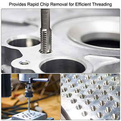 uxcell Metric Machine Tap Left Hand M16 Thread 1 Pitch H2 4 Flutes High Speed Steel Screw Thread Taps Tapping Tool - size: M16x1