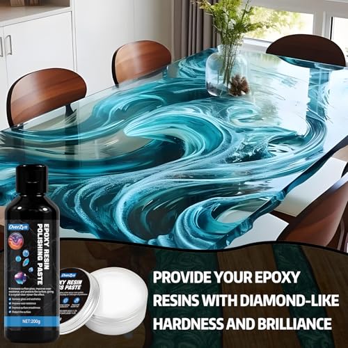 Resin Polishing Kit, Resin Sanding and Polishing Kit, Epoxy resins polishings Kits, Remove Scratches, Achieve a Mirror Effect, Restoring the Shine to Tables and Handicrafts