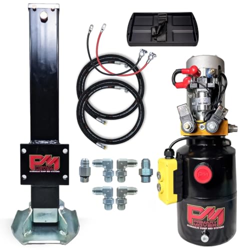 Hydraulic Trailer Jack (12,000 lb) - Power Jack 12K Double Acting, Lift Trailer Jack Stand with Hydraulic Power Unit (12k Jack Kit Bolt On) PFJ-1-MB-K - style: 12k Jack Kit "Bolt On"