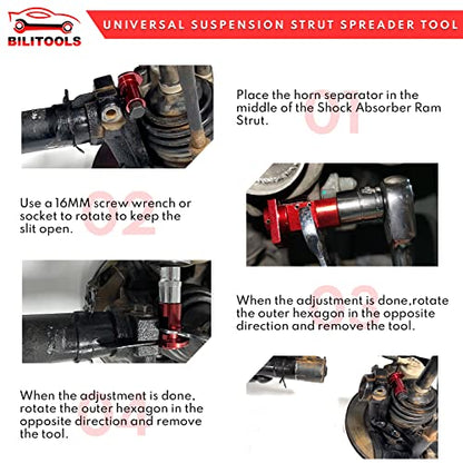 BILITOOLS Suspension Tool, Strut Spreader with Strut Nut Removal Tool