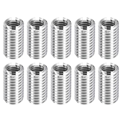 uxcell 10Pcs Threaded Inserts, M6-1x15 & M8-1.25x15 Stainless Steel 303 Screw Thread Sleeves Thread Repair Insert for Mechanical Equipment - size: M6-1x15 & M8-1.25x15mm