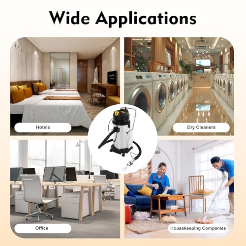 Commercial Carpet Cleaning Machine, 3-in-1 Extractor, 10.56Gal Upholstery Cleaner, Wet Dry Vacuum, 1000W Portable Spraying Floor Brush Cleaners for Car Detailing, Home, Hotel