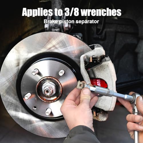 Car Cube Brake Caliper Compression Tool, Steel Rear Disc Brake Piston Tool Fits 3/8" Square Driver, Cube Calliper Adaptor Brake Piston Remover Tool, Universal Car Brake Caliper Tools (1PC) - size: 1PC