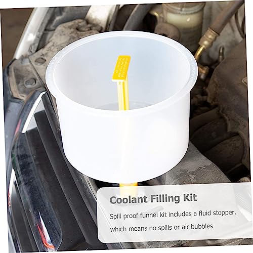 Spill Proof Coolant Funnel Kit for Radiator 1 Set Filling Tool Elbow Accessory