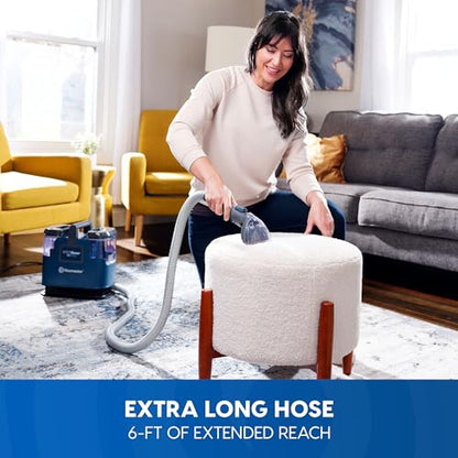 Vacmaster 400 Series Portable Carpet & Upholstery Spot Cleaner Machine | 16Kpa Power Suction with Versatile Tools for Pets, Area Rugs and Couches - SCB301 - color: Ink Blue