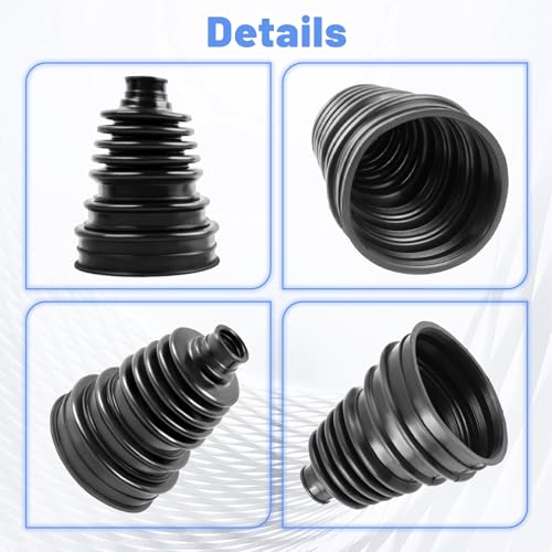 2PCS High quality CV Boot Repair Kit | Fit 26mm-34mm Shafts 25-125mm Height Boot CV Axle Boot Repair Kit Silicone CV Axle Boot Repair Kit - size: Kit 2