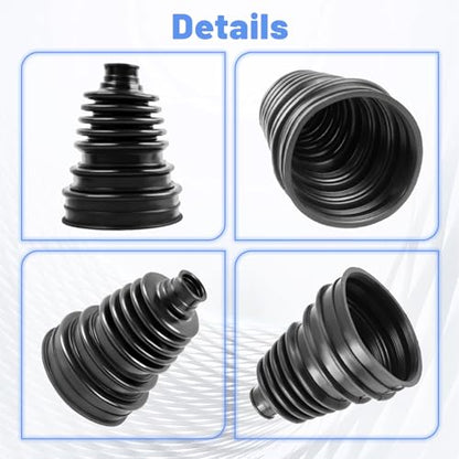 2PCS High quality CV Boot Repair Kit | Fit 26mm-34mm Shafts 25-125mm Height Boot CV Axle Boot Repair Kit Silicone CV Axle Boot Repair Kit - size: Kit 2