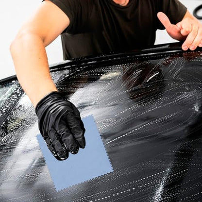 Blue Car Polishing Sponge and Cloth Set for Automotive Detailing Easy Operation Wax Applicator Pad for Car Exterior and Tire Shine