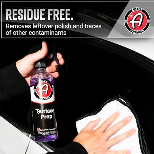 Adam's Polishes Surface Prep (16oz) - A Surface Cleanser Spray for Auto Paint Prep to Apply Any Ceramic Coating, Car Wax, or Spray Sealant | Use After Clay Bar, Car Wash & Orbital Polisher Treatment - size: 16 fl. oz