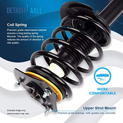 Detroit Axle - Front 4pc Struts Sway Bars for 02-07 Buick Rendezvous, 01-05 Pontiac Aztek, 2 Struts w/Coil Spring 2 Stabilizer Sway Bars 2001 2002 2003 2004 2005 2006 2007 Replacement Suspension Kit - size: 4QS2400016/Sway Kit