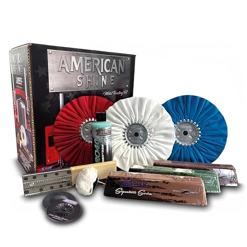 Zephyr - American Shine Complete Metal Polishing Kit - Aluminum Polishing Kit Made for Deep Restoration of Trailers, Wheels, Boats, & More - size: American Shine Complete Kit