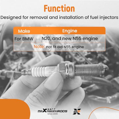 maXpeedingrods Fuel Injector Puller Removal Installer Kit for BMW N20 N55, 130320 Engine Injector Extractor Fuel Injector Removal Installation Tool - style: for B36 B38 B48 B58