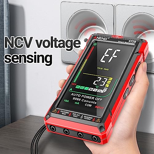 ANENG Digital Multimeter Tester TRMS 9999Counts Smart Auto-Ranging Anti-Burning Ohm Amp Voltmeter with NCV,DC/AC Current,Voltage,Resistance Diodes,Continuity,Capacitance,Temperature - style: 622B 9999Counts