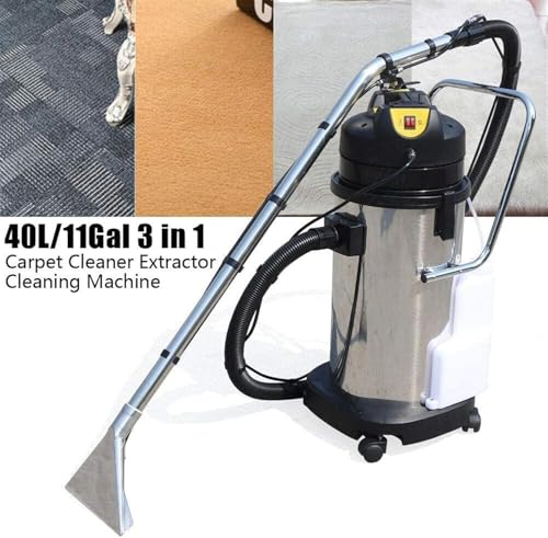 Commercial Carpet Cleaner Machine, 3 in 1 Stainless Steel Body 1034w Carpet Extractor, Portable Cleaning Machine for Car