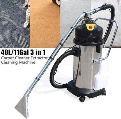 Commercial Carpet Cleaner Machine, 3 in 1 Stainless Steel Body 1034w Carpet Extractor, Portable Cleaning Machine for Car