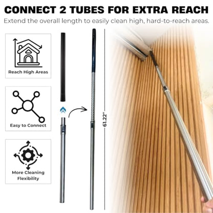1.25 Inch Stainless Steel Vacuum Extension Wand Compatible with Vacuums using 1 1/4 Inch (1.25in) 32mm Accessories - 1 1/4 Vacuum Extension Tube for Shop Vac (Extension&Attachments) - style: Extension&Attachments