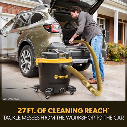 Vacmaster Professional Beast Series 16-Gallon 6.5 Peak HP Wet/Dry Vacuum- VJH1612PF 0203 - size: 16 Gallon