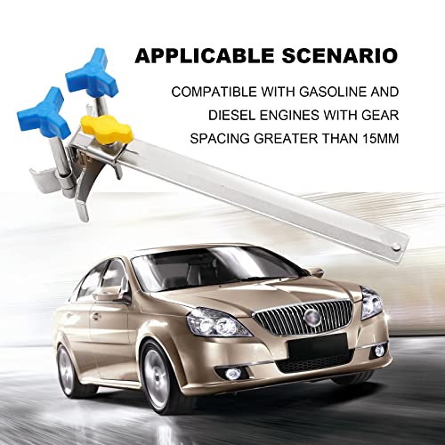 Saihisday Timing Locking Tool Kit Cam Lock Tool Camshaft Sprocket Clamp Kit Camshaft Gear Holder Dual Cam Clamp(Stainless Steel)